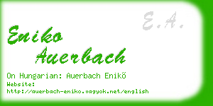eniko auerbach business card