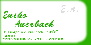 eniko auerbach business card